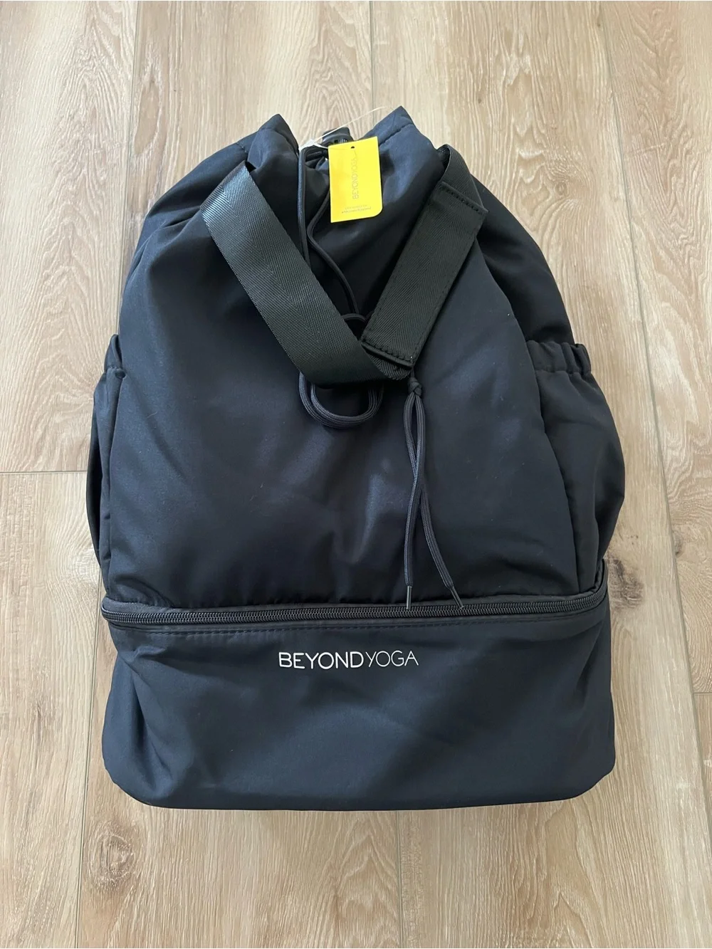BEYOND YOGA Black Convirtable Backpack Tote NWT